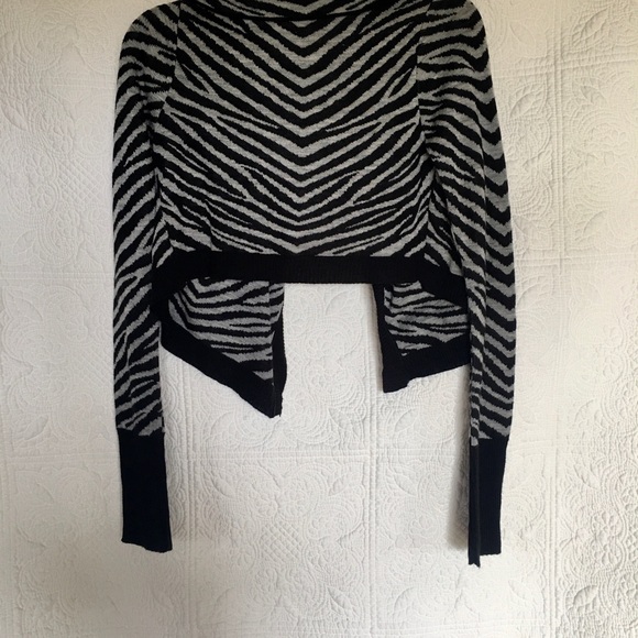 Rue 21 Tiger Stripe Crop Sweater - Picture 2 of 4